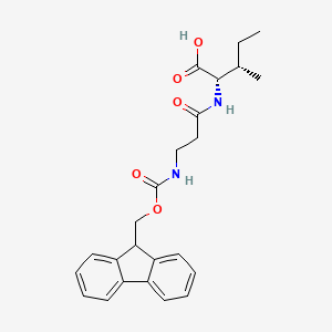 Fmoc-β-Ala-Ile-OH structure, CAS 2A-3175060