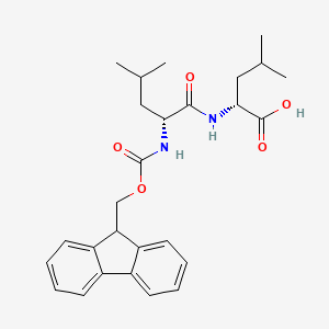 Fmoc-D-Leu-D-Leu-OH structure, CAS 2A-3175063