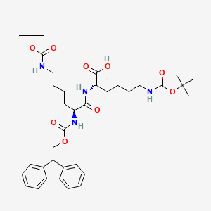 Fmoc-Lys(Boc)-Lys(Boc)-OH structure, CAS 2A-3175065