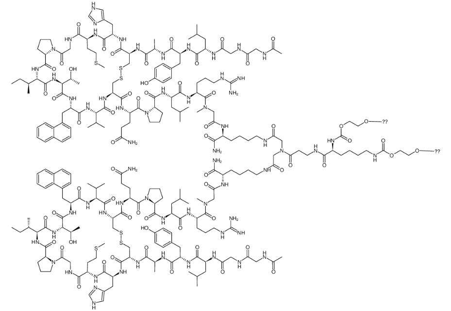 Peginesatide Acetate structure, CAS 913976-27-9