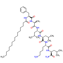 Palmitoyl Hexapeptide-14 structure, CAS 891498-01-4