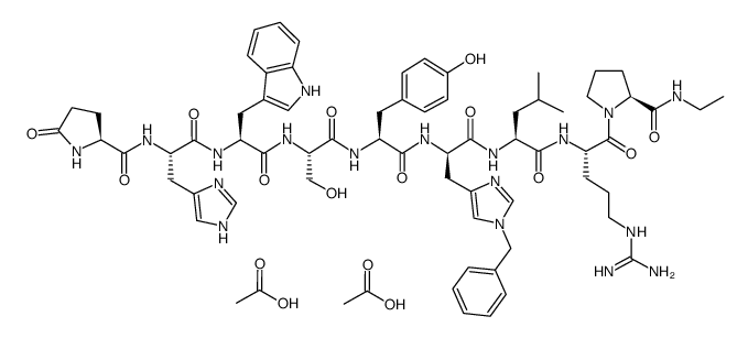 Histrelin Acetate structure, CAS 220810-26-4