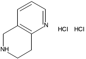 5,6,7,8-TETRAHYDRO-[1,6]NAPHTHYRIDINE DIHYDROCHLORIDE structure, CAS 348623-30-3