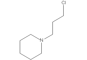 1-(3-Chloropropyl)piperidine HCl structure, CAS 1458-63-5