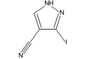3-Iodo-1H-pyrazole-4-carbonitrile structure, CAS 827316-44-9