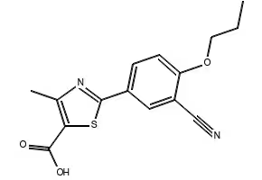 5-(3-cyano-4-propoxyphenyl)-3- methylthiophene-2-carboxylic acid structure, CAS 1530308-87-2