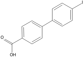 4'-iodo-4-biphenylcarboxylic acid structure, CAS 5731-12-4