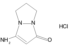 3-AMino-6,7-dihydropyrazolo[1,2-a]pyrazol-1(5H)-one hydrochloride structure, CAS 358360-19-7