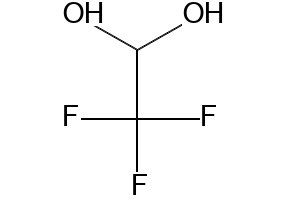 TRIFLUOROACETALDEHYDE HYDRATE, 75% AQ. SOL structure, CAS 421-53-4