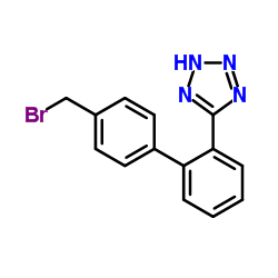 5-(4'-(bromomethyl)-[1,1'-biphenyl]-2-yl)-1H- tetrazole structure, CAS 138402-33-2