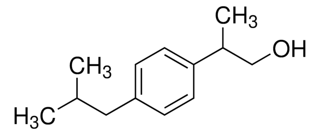 (2RS)-2-(4-ISOBUTYLPHENYL)PROPAN-1-OL structure, CAS 36039-36-8