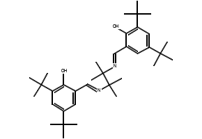 N,N'-BIS(3,5-DI-TERT-BUTYLSALICYLIDENE)-1,1,2,2-TETRAMETHYLETHYLENEDIAMINE structure, CAS 351498-10-7