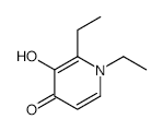 1,2-diethyl-3-hydroxypyridin-4-one structure, CAS 115900-75-9