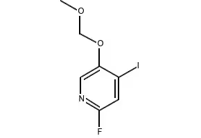 Pyridine, 5-(bromomethyl)-2-fluoro-4-iodo- structure, CAS 1034466-98-2