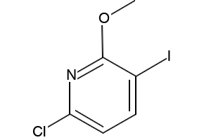 3-iodo-2-methoxy-6-chloropyridine structure, CAS 1261769-34-9