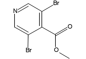 Methyl 3,5-dibromo-4-pyridinecarboxylate structure, CAS 1214375-07-1