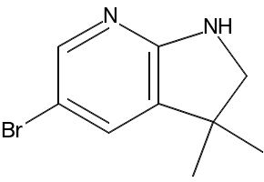 1H-Pyrrolo[2,3-b]pyridine, 5-broMo-2,3-diMethyl- structure, CAS 145934-65-2