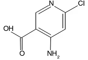 3-Pyridinecarboxylic acid, 4-aMino-6-chloro- structure, CAS 1060811-65-5