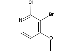 3-bromo-2-chloro-4-methoxypyridine structure, CAS 144584-29-2