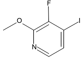 2-Fluoro-4-iodo-3-methoxypyridine structure, CAS 1227580-53-1