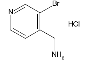 (3-bromopyridin-4-yl)methanamine structure, CAS 887581-41-1