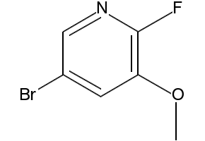 5-BROMO-2-FLUORO-3-METHOXYPYRIDINE structure, CAS 880870-66-6