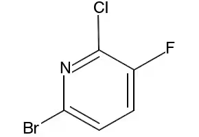 6-BroMo-2-chloro-3-fluoropyridine structure, CAS 1211591-93-3