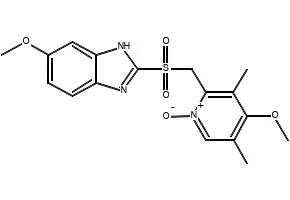 Omeprazole Sulfone N-Oxide structure, CAS 158812-85-2