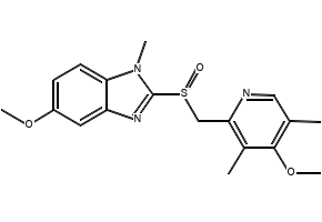 N-Methyl OMeprazole (Mixture of isoMers with the Methylated nitrogens of iMidazole) structure, CAS 89352-76-1