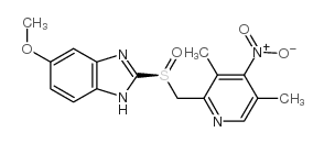 rac 4-Desmethoxy-4-nitro Omeprazole structure, CAS 317807-10-6