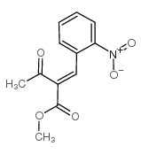 METHYL 2-(O-NITROBENZYLIDENE)-ACETOACETATE structure, CAS 39562-27-1