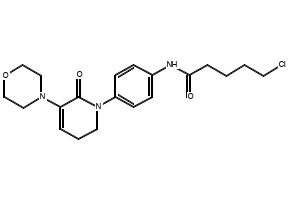 5-chloro-N-(4-(5-morpholino-6-oxo-3,6-dihydropyridin-1(2H)-yl)phenyl)pentanamide structure, CAS 1643330-62-4
