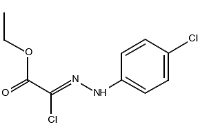 ETHYL (2E)-CHLORO[(4-CHLOROPHENYL)HYDRAZONO]ACETATE structure, CAS 27143-09-5