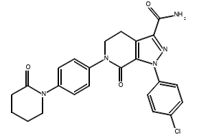 Apixaban Impurity 5, Apixaban impurity E (BMS-591329-01) structure, CAS 2029205-64-7