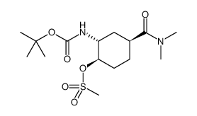 (1R,2R,4S)-2-[(tert-butoxycarbonyl)aMino]-4-[(diMethylaMino)carbonyl]cyclohexyl Methanesulfonate structure, CAS 929693-31-2