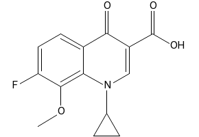 1-Cyclopropyl-7-8-difluoro-6-Methoxy-4-oxo-1,4-dihydroquinoline-3-carboxylic Acid Ethyl Ester structure, CAS 1329836-33-0