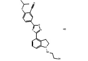 Ozanimod hydrochloride structure, CAS 1618636-37-5