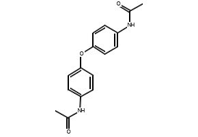 N,N'-(OXYDI-4,1-PHENYLENE)BISACETAMIDE structure, CAS 3070-86-8
