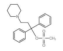 1-Piperidinepropanol, a,a-diphenyl-, 1-Methanesulfonate structure, CAS 53639-82-0