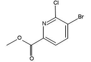 Methyl 5-broMo-6-chloropyridine-2-carboxylate structure, CAS 1214353-79-3