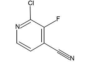 2-chloro-3-fluoro-4-cyanopyridine structure, CAS 870065-56-8