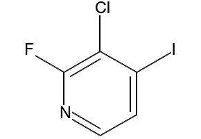 3-Chloro-2-fluoro-4-iodopyridine structure, CAS 796851-05-3