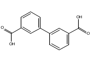 m,m'-Dicarboxybiphenyl structure, CAS 612-87-3