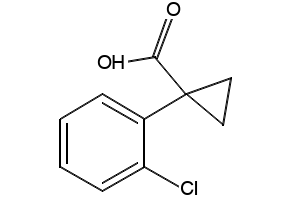 1-(2-CHLORO-PHENYL)-CYCLOPROPANECARBOXYLIC ACID structure, CAS 122143-19-5