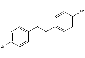 Benzene, 1,1'-(1,2-ethanediyl)bis[4-bromo- structure, CAS 19829-56-2