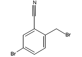 4-Bromo-2-cyanobenzyl bromide structure, CAS 156001-53-5