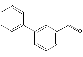 2-Methyl-[1,1'-biphenyl]-3-carbaldehyde structure, CAS 89951-60-0