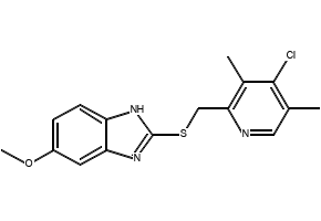 4-Desmethoxy-4-chloro Omeprazole Sulfide structure, CAS 220757-74-4