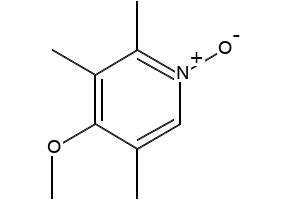 4-Methoxy-2,3,5-trimethylpyride-N-oxide structure, CAS 86604-80-0
