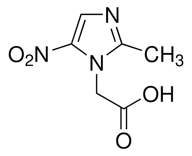 2-methyl-5-nitroimidazol-1-ylacetic acid structure, CAS 1010-93-1